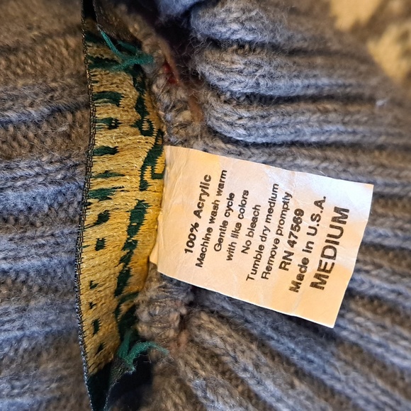 Vintage Dana Scott Fair Isle Snowflake Christmas Sweater - Picture 7 of 10